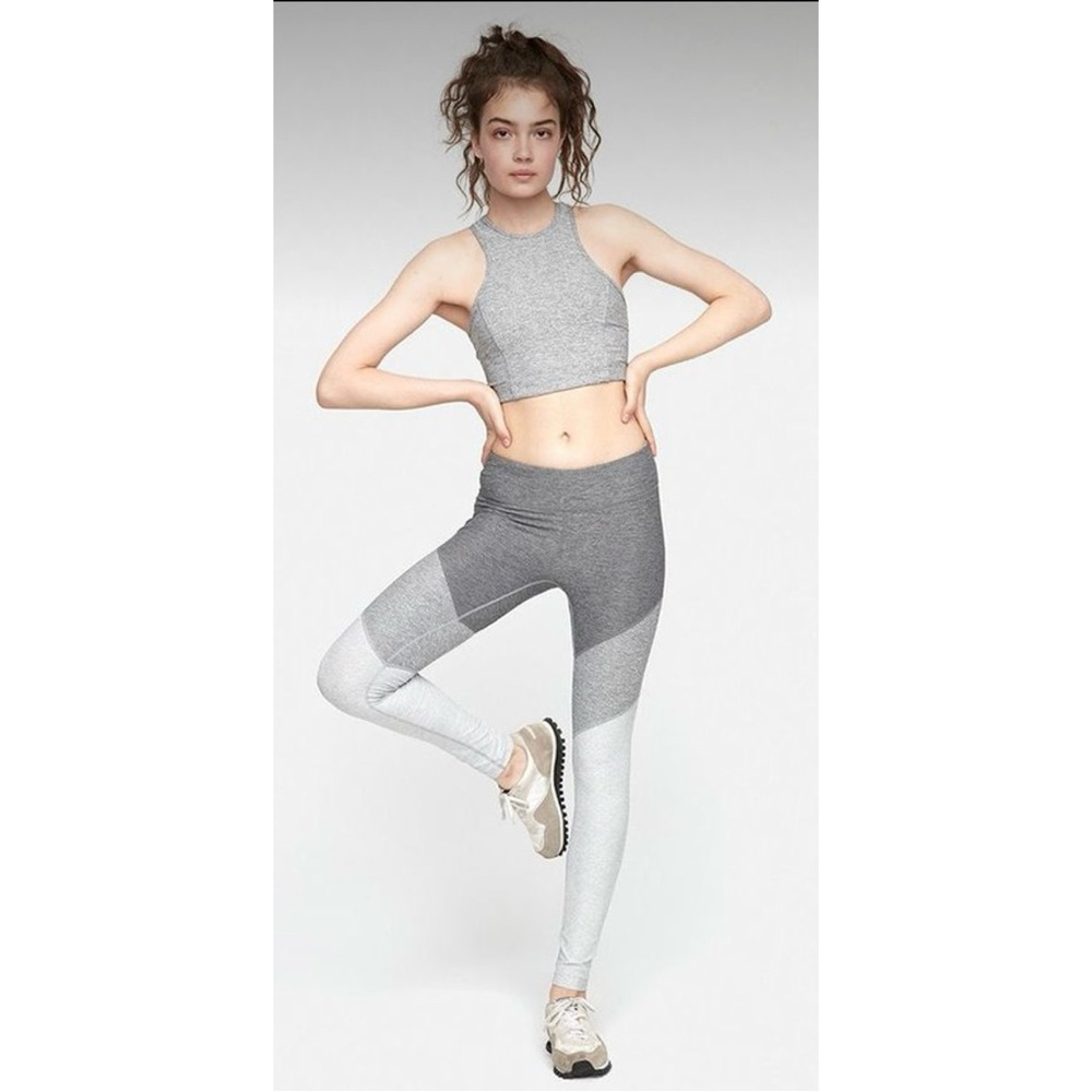 Outdoor Voices Grey Colorblock Leggings